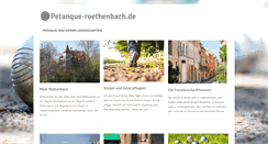 Desktop Screenshot of petanque-roethenbach.de